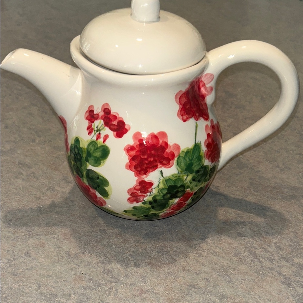 Vintage Judy Buswell Floral Ceramic Teapot